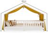 IDIMEX Betthimmel LIAN, Betthimmel Hausbett Deko, Musselin Baldachin aus 100% Baumwolle gelb Bild 4