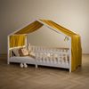 IDIMEX Betthimmel LIAN, Betthimmel Hausbett Deko, Musselin Baldachin aus 100% Baumwolle gelb Bild 5