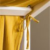 IDIMEX Betthimmel LIAN, Betthimmel Hausbett Deko, Musselin Baldachin aus 100% Baumwolle gelb Bild 2