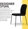 Albatros Esszimmerstühle 4er Set ENNA, schwarz - stapelbar, bequemer Polsterstuhl - Eleganter Küchenstuhl, Stuhl Esszimmer oder Esstisch Stuhl, Konferenzstuhl , Stückzahl:4, Farbe:Schwarz Bild 4