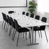 Albatros Esszimmerstühle 4er Set ENNA, schwarz - stapelbar, bequemer Polsterstuhl - Eleganter Küchenstuhl, Stuhl Esszimmer oder Esstisch Stuhl, Konferenzstuhl , Stückzahl:4, Farbe:Schwarz Bild 2