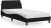 vidaXL Bettgestell "Dover" Schwarz 100x200 cm Stoff 373127 Bild 2