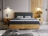 GRAINGOLD Forest Bett 180x200, Boxspringbett mit zwei Bettkästen, Velvet-Stoff, mit Kopfteil, Dunkelgrau Bild 3