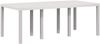 vidaXL Garten Essgruppe mit Kissen 7 pcs Weiß und Anthrazit PP 3430080 Bild 5