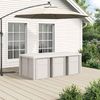 vidaXL Garten Essgruppe mit Kissen 7 pcs Weiß und Anthrazit PP 3430080 Bild 4