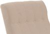 Schaukelstuhl HWC-K10, Relaxsessel, Holz FSC® Stoff/Textil Bouclé (450g/m²) ~ beige, Gestell natur Bild 5