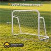 COSTWAY Fußballtor, Garten Fussballtore mit hochfestem Netz & Metallrahmen Bild 2