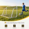 COSTWAY Fußballtor, Garten Fussballtore mit hochfestem Netz & Metallrahmen Bild 3
