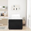 vidaXL Bettrahmen mit Matratze Schwarz 100 x 200 cm Stoff 3399274 Bild 3