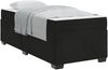 vidaXL Bettrahmen mit Matratze Schwarz 100 x 200 cm Stoff 3399274 Bild 2