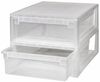 Kreher Schubladenbox Set: 2 x Schubladenbox 52 Größe XL, 22 Liter - extra tief und halbhoch Bild 2