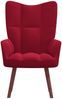 vidaXL Relaxsessel Weinrot Samt [328056] Bild 3