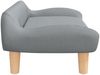 vidaXL Hundebett, Stoff, Hellgrau, 24 x 70 x 40 cm Bild 4