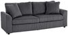 HOMCOM 3-Sitzer mit Zierkissen, Cordsofa, 212 cm breit, Couch 1 Teile, für Wohnzimmer, Schlafzimmer, Dunkelgrau Bild 2