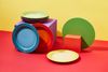 Le Creuset Frühstücksteller 22 cm 6er Set Regenbogen - Rot - Grün - Blau - Orange - Gelb Bild 3