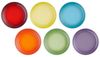 Le Creuset Frühstücksteller 22 cm 6er Set Regenbogen - Rot - Grün - Blau - Orange - Gelb Bild 4