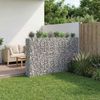 vidaXL Gabionen Hochbeet 4 pcs Silber 330 x 50 x 150 cm 3422236 Bild 5