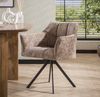 LEVEN Lifestyle Polsterbank RIGO Set Esstischbank + 2 Armlehnstühle weicher Chenille Stoff, Set 3 teilig - bestehend aus Sitzbank 180 cm und 2 Drehstühlen Bild 2