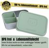 BEARFOOT Lunchbox Brotdose Kinder Edelstahl mit Silikoneinsatz - Salbei, Kindergarten und Schule - Mädchen und Jungen, Vesperbox, Snackbox Bild 2