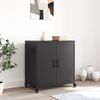Sideboard, Kommode Schwarz 68x39x72 cm Stahl j2609p Bild 3