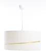 BPS Koncept 01A-062-30 Hängeleuchte SWING Velourss auf PVC-Basis weiß, gold 1xE27 60W H:102 Ø30cm dimmbar Bild 2