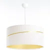 BPS Koncept 01A-062-30 Hängeleuchte SWING Velourss auf PVC-Basis weiß, gold 1xE27 60W H:102 Ø30cm dimmbar Bild 3