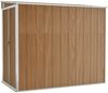 vidaXL Anbauschuppen Braun 118x194x178 cm Verzinkter Stahl 316224 Bild 2
