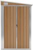 vidaXL Anbauschuppen Braun 118x194x178 cm Verzinkter Stahl 316224 Bild 3