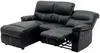 Vente-unique - CANBY Sofa Kunstleder Schwarz - B 151 cm x H 98 cm x L 189 cm Bild 5