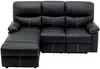 Vente-unique - CANBY Sofa Kunstleder Schwarz - B 151 cm x H 98 cm x L 189 cm Bild 3