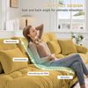 Ecksofa aus Chenille mit 2 Ottomanen & modularem Design, gelb Bild 4