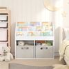 vidaXL Kinderregal mit Speicher Weiß 72,5 x 29,5 x 69 cm Holzwerkstoff 892379 Bild 4
