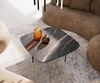 Couchtisch Edge Boot 90x90 cm Keramik Laminam® Noir Desir Braun Trive Metall Schwarz Bild 4