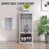 JEOBEST Badkommode Badezimmerschrank mit 3 Ablagen, Badmöbel Bild 4