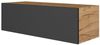 Planetmöbel TV Board 100 cm Gold Eiche/Anthrazit, TV Schrank mit 1 Klappe als Stauraum, Lowboard hängend oder stehend, Sideboard Wohnzimmer Bild 5