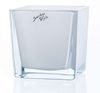 Sandra Rich Übertopf SANDRA RICH, Glasübertopf "CUBE" Pflanztopf Blumentopf Weiß 10x10cm Bild 2