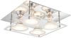 LED Deckenlampe, Glas, Chrom, 4 Flammig, GU10, L 26 cm Bild 5