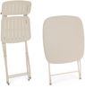 Garten-Set Novony aus Metall, klassisch, klappbar, champagner beige, für Outdoor Bild 2