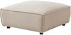 Vente-unique - BORORE Sofa SamtStoff Beige - B 95 cm231 cm x H 44 cm75 cm x L 95 cm256 cm Bild 5
