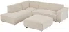 Vente-unique - BORORE Sofa SamtStoff Beige - B 95 cm231 cm x H 44 cm75 cm x L 95 cm256 cm Bild 3