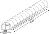 Vente-unique - IPOMEA Gewächshaus Plastik Weiß - B 1200 cm x H 200 cm x L 300 cm Bild 5