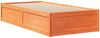vidaXL Massivholzbett ohne Matratze Wachsbraun 90x190 cm Kiefernholz 846845 Bild 3