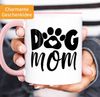 SpecialMe Tasse Hundetasse Pfote Schriftzug Dog Mum Dog Dad Geschenke für, Keramik Bild 2