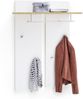 Garderobenpaneel >Chalki< in Weiß - 88x118x28cm (BxHxT) Bild 2
