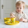 Koziol Becher Connect Cup S Africa, Kinderbecher, Kunststoff-Holz-Mix, Organic Yellow, 190 ml, 1415681 Bild 2