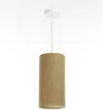 BPS Koncept 0T0-014-15w30 Hängeleuchte BOHO ELEGANT E27 1x40W Stoff strukturiert auf PVC-Kunststoff braun H:102cm Ø15cm dimmbar Bild 4
