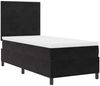 vidaXL LED Boxspringbett mit Matratze Schwarz 100 x 200 cm Samt 3343294 Bild 5