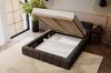 GRAINGOLD Alicante Doppelbett 140x200, Polsterbett mit Bettkasten, Velour-Stoff, Anthrazit Bild 4
