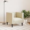 vidaXL Chesterfield-Sessel Creme Kunstleder 372653 Bild 3