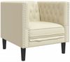 vidaXL Chesterfield-Sessel Creme Kunstleder 372653 Bild 2